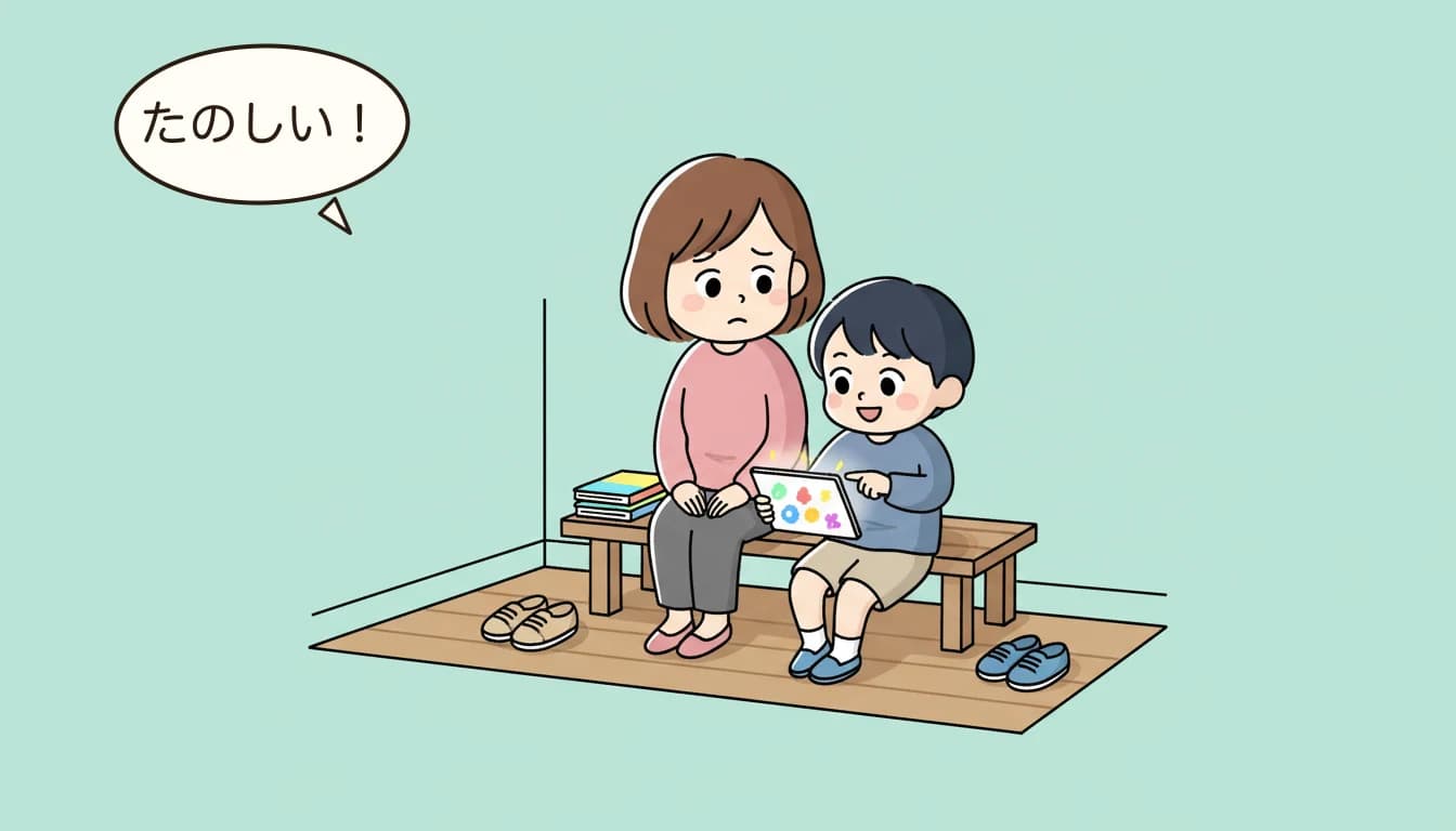 親が英語苦手でも大丈夫だった3つの理由の内容を表すコミックエッセイ風イラスト