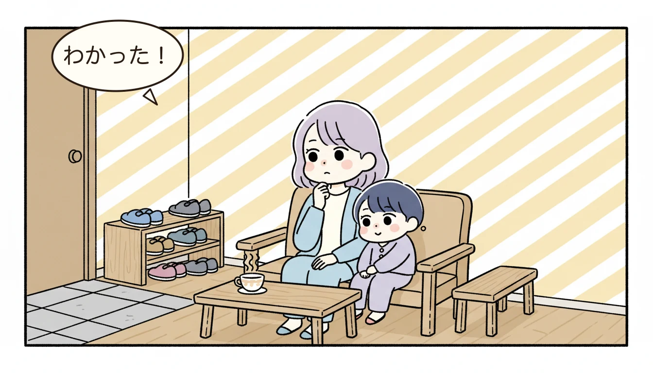 まとめの内容を表すコミックエッセイ風イラスト