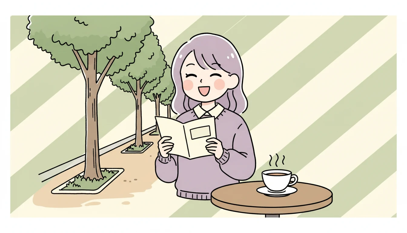 公立と民間の比較の内容を表すコミックエッセイ風イラスト