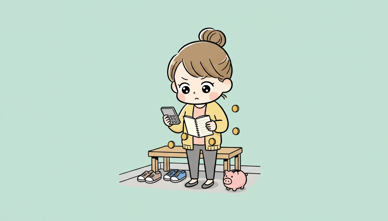 まとめ:藤沢市の学童料金を押さえるポイントの内容を表すコミックエッセイ風イラスト