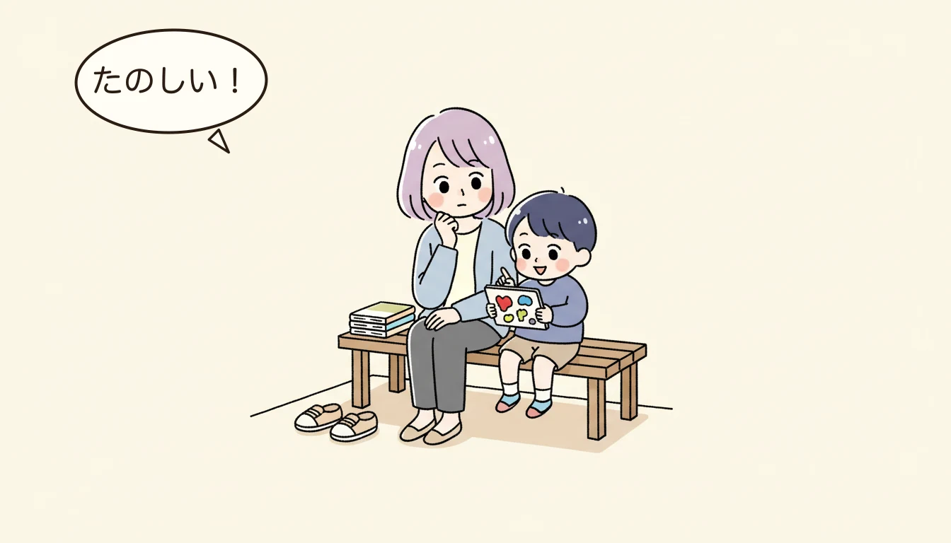 市川市の放課後子ども教室の空き状況・待機の内容を表すコミックエッセイ風イラスト