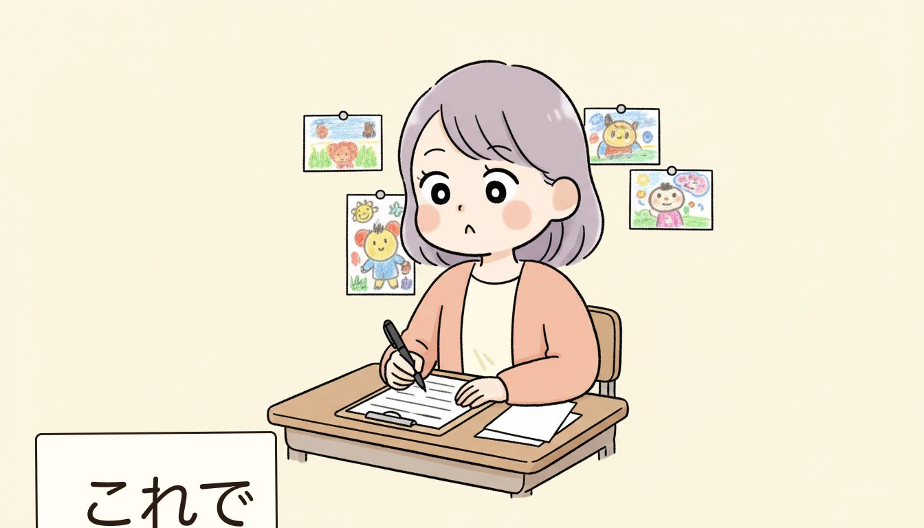 申込方法とスケジュールの内容を表すコミックエッセイ風イラスト