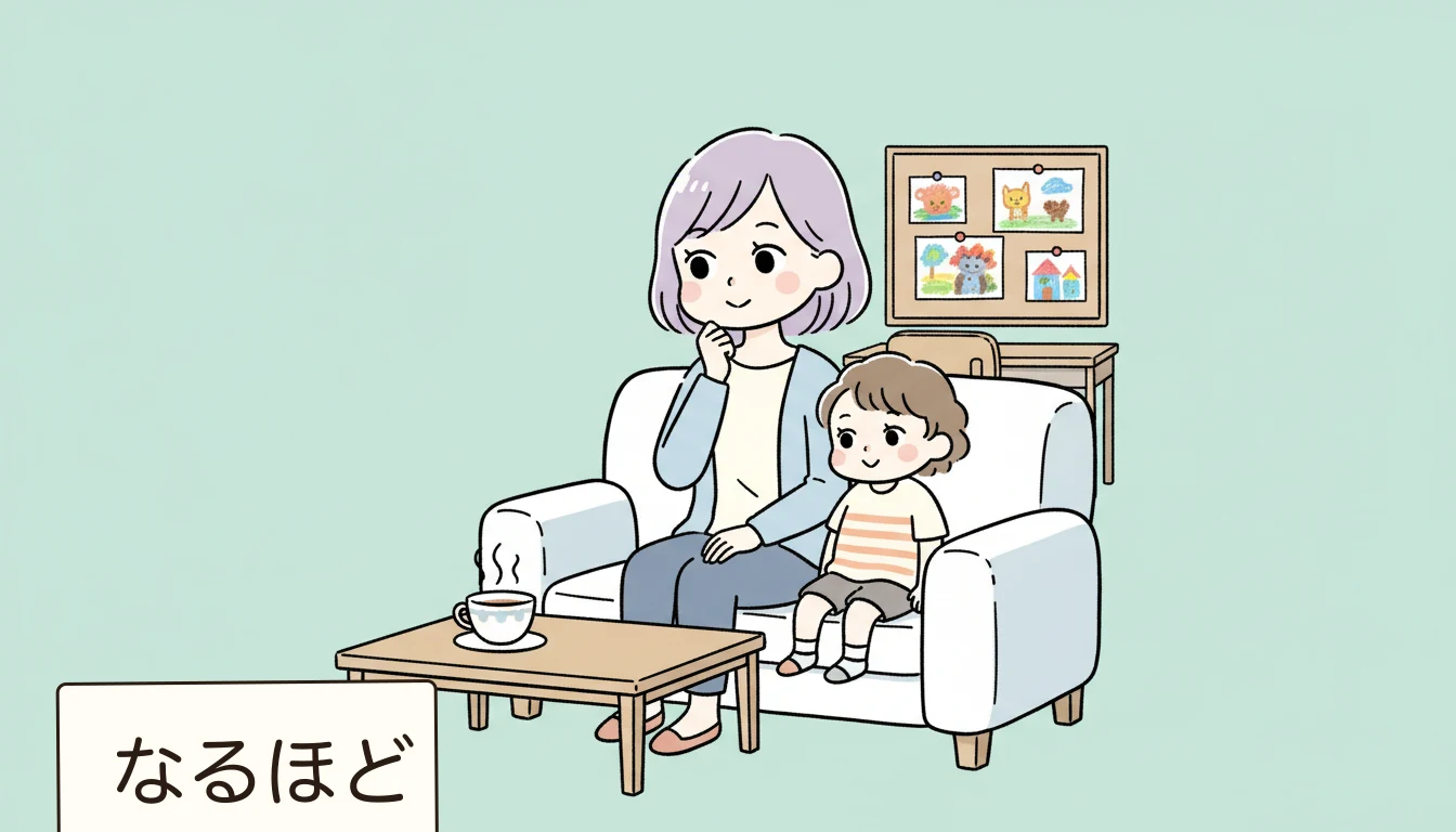 まとめの内容を表すコミックエッセイ風イラスト
