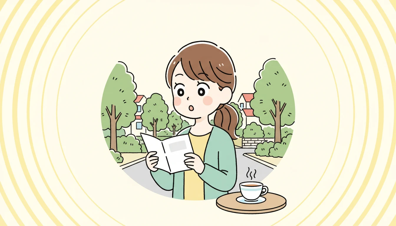 公立と民間の比較の内容を表すコミックエッセイ風イラスト