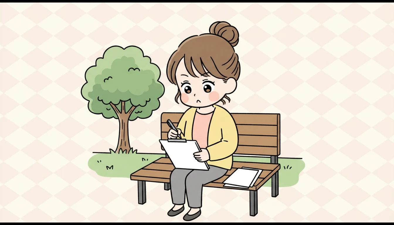 申込方法とスケジュールの内容を表すコミックエッセイ風イラスト