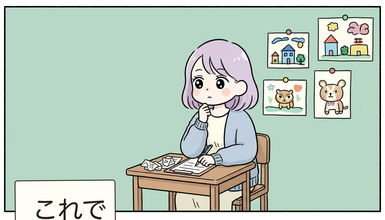 目黒区の学童保育の申込方法とスケジュールの内容を表すコミックエッセイ風イラスト