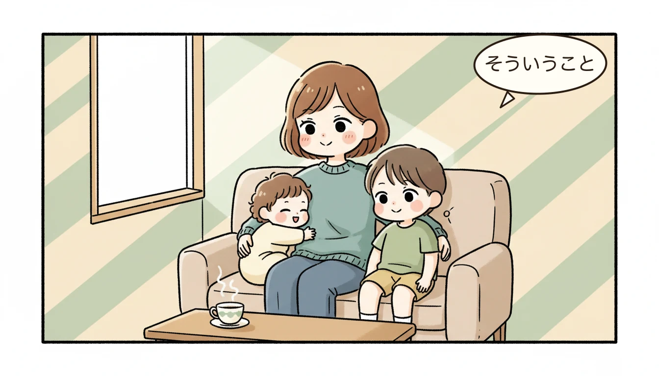 まとめ:目黒区の学童選びで失敗しないためにの内容を表すコミックエッセイ風イラスト