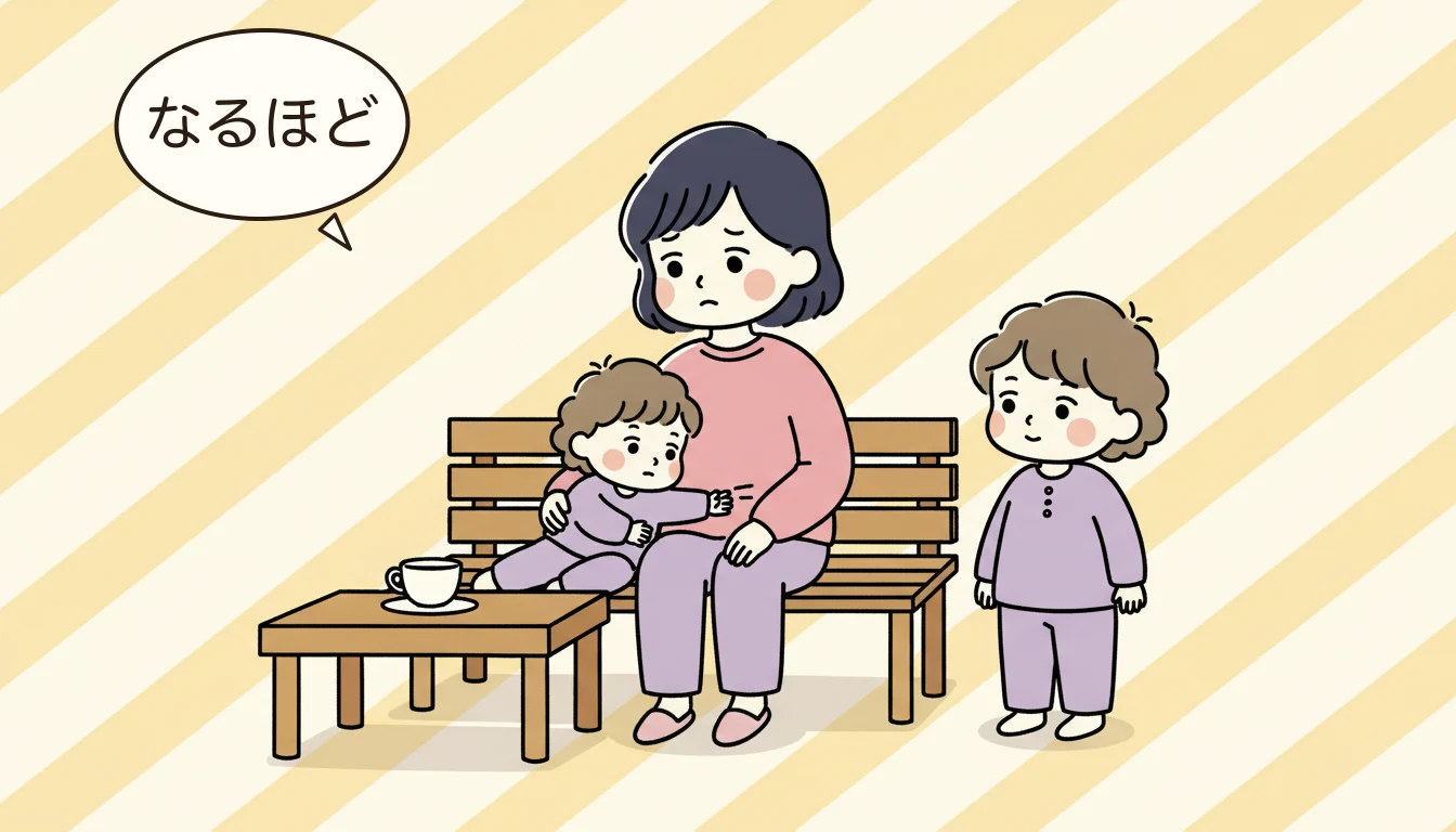 まとめ：練馬区の学童保育選びで大切なことの内容を表すコミックエッセイ風イラスト