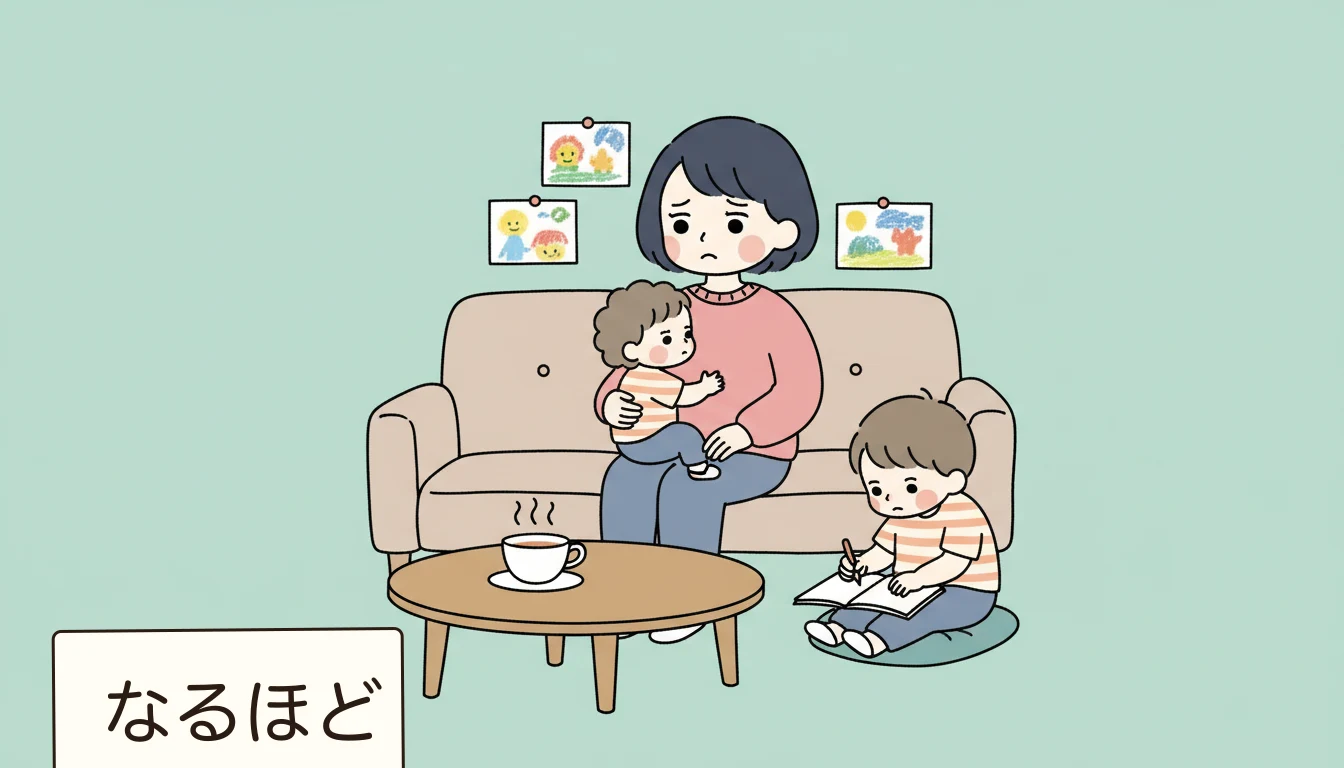まとめ:世田谷区の学童保育選びで押さえるべきポイントの内容を表すコミックエッセイ風イラスト
