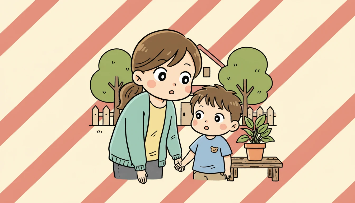 近隣エリアの学童保育情報の内容を表すコミックエッセイ風イラスト