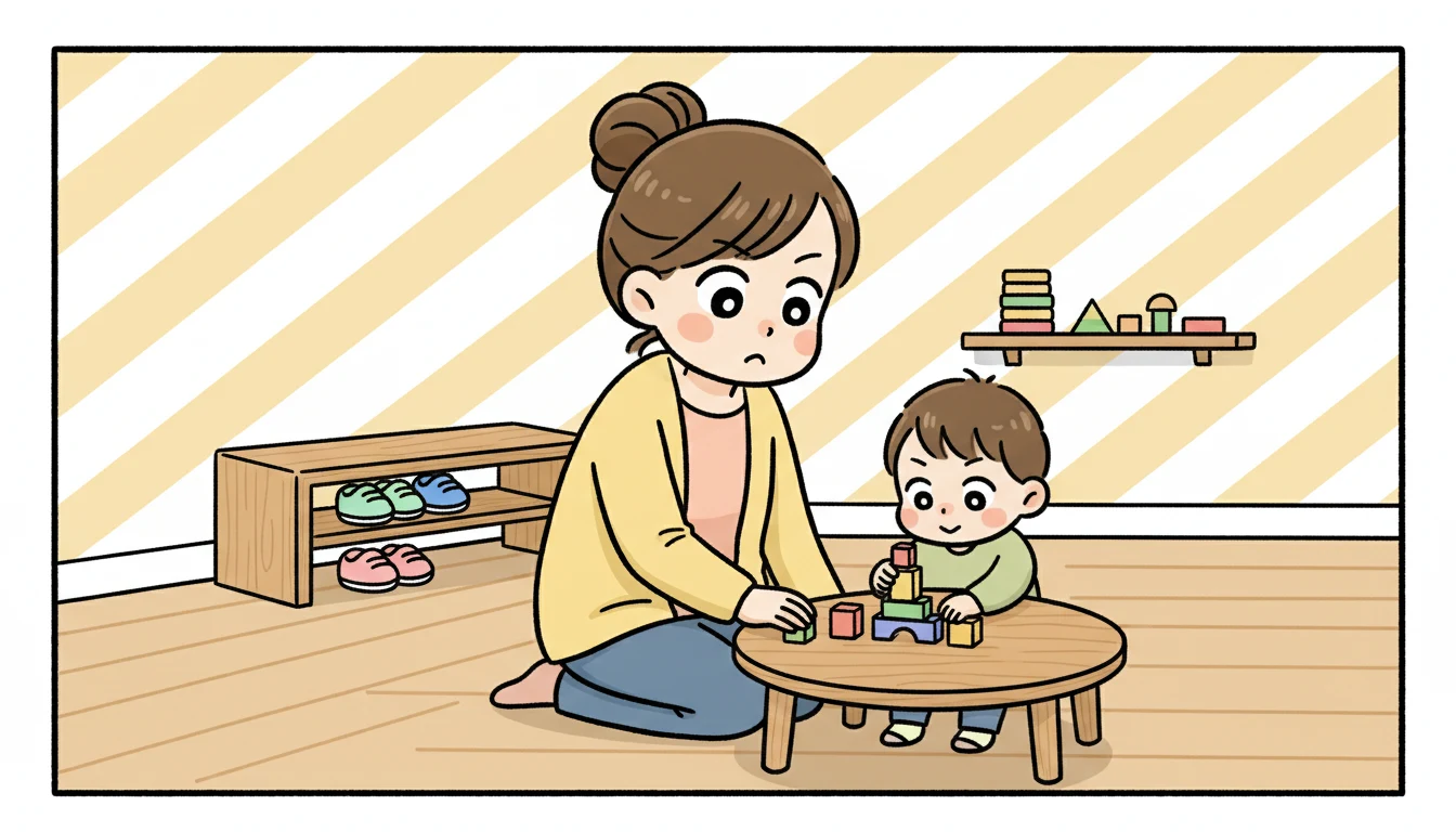民間学童との併用パターン|ケース別の使い分けの内容を表すコミックエッセイ風イラスト