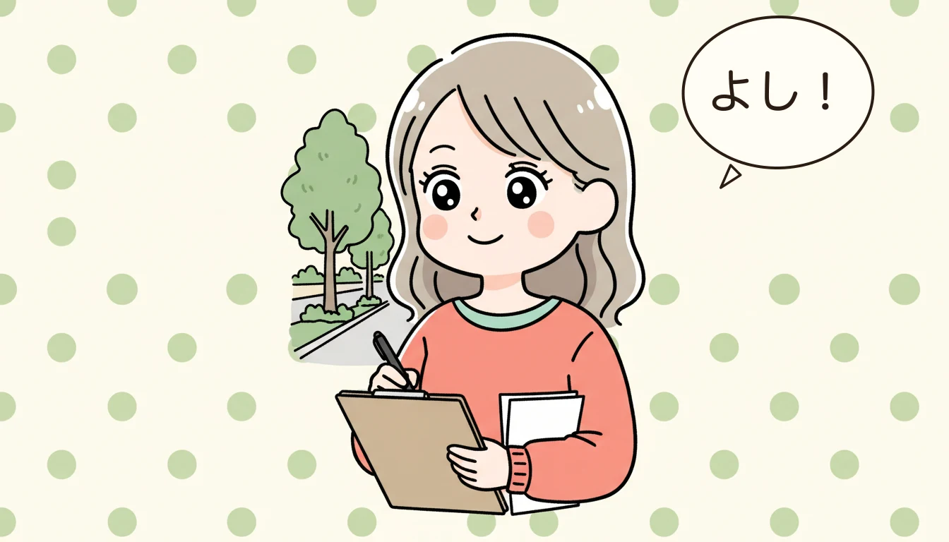 まとめ:渋谷区の放課後クラブの申込で失敗しないポイントの内容を表すコミックエッセイ風イラスト