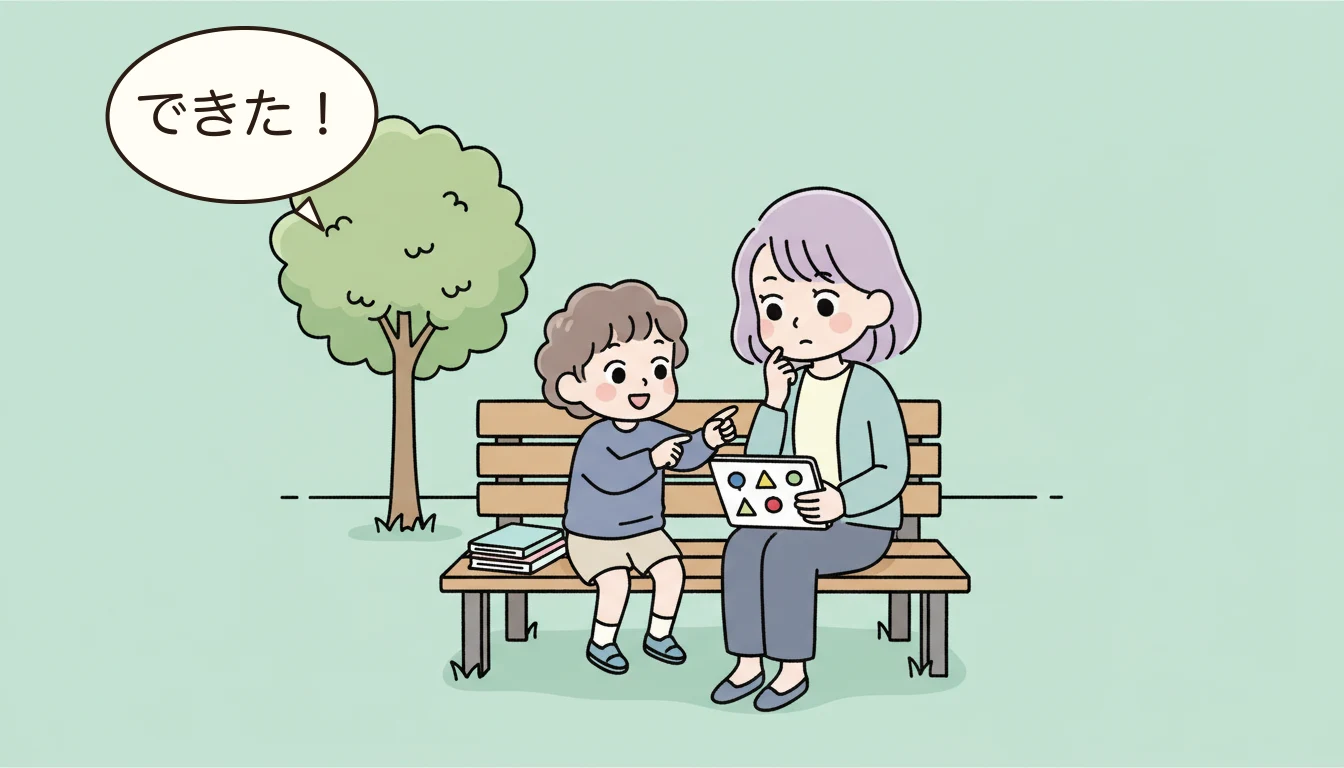 英語学童とは?週5日の英語漬け環境の内容を表すコミックエッセイ風イラスト