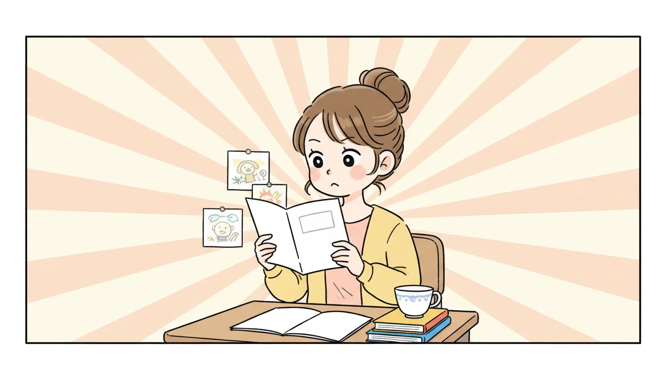 6施設比較表の内容を表すコミックエッセイ風イラスト