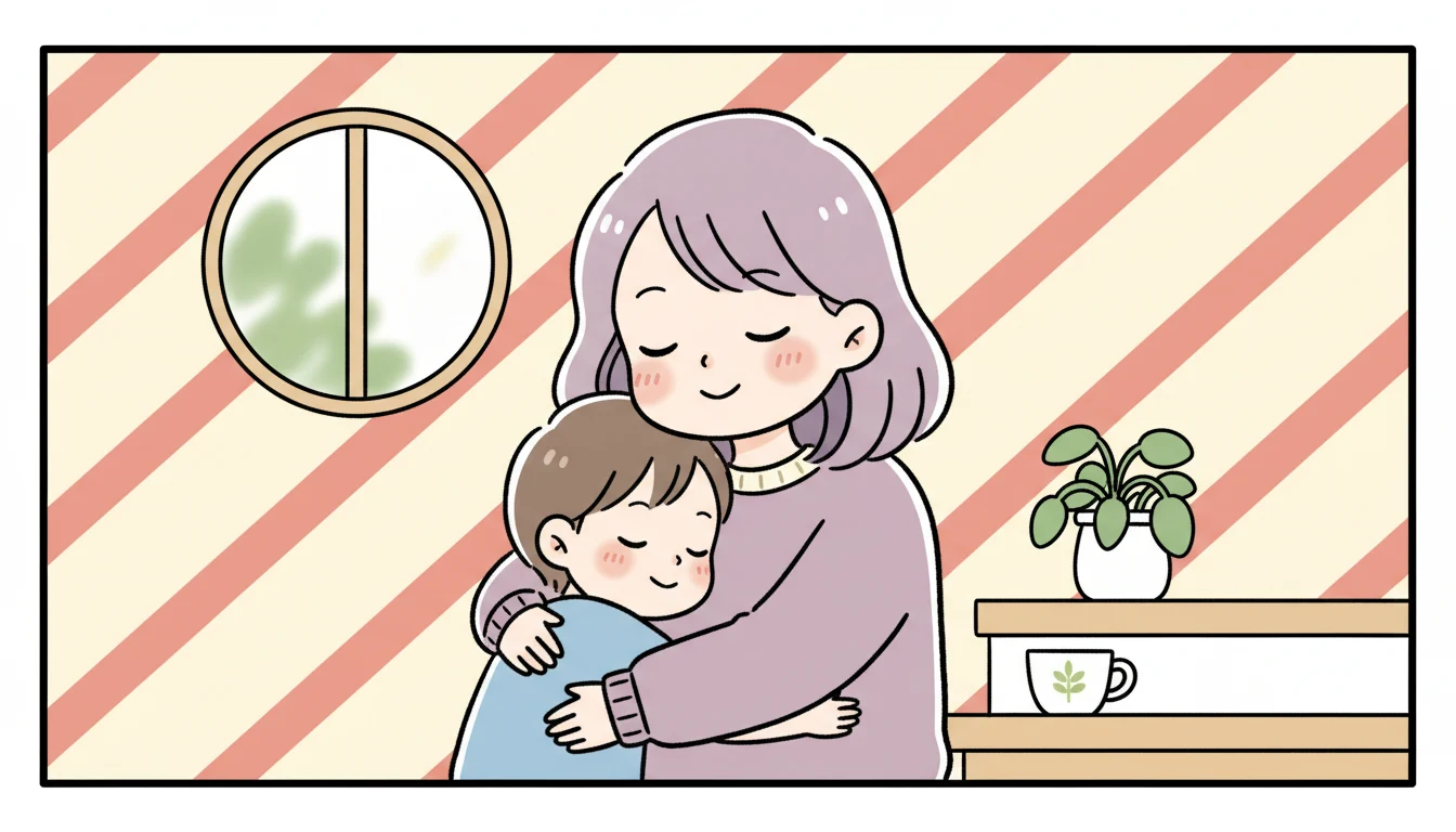 延長保育中のサービス内容の内容を表すコミックエッセイ風イラスト