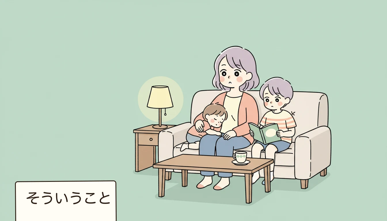 まとめの内容を表すコミックエッセイ風イラスト