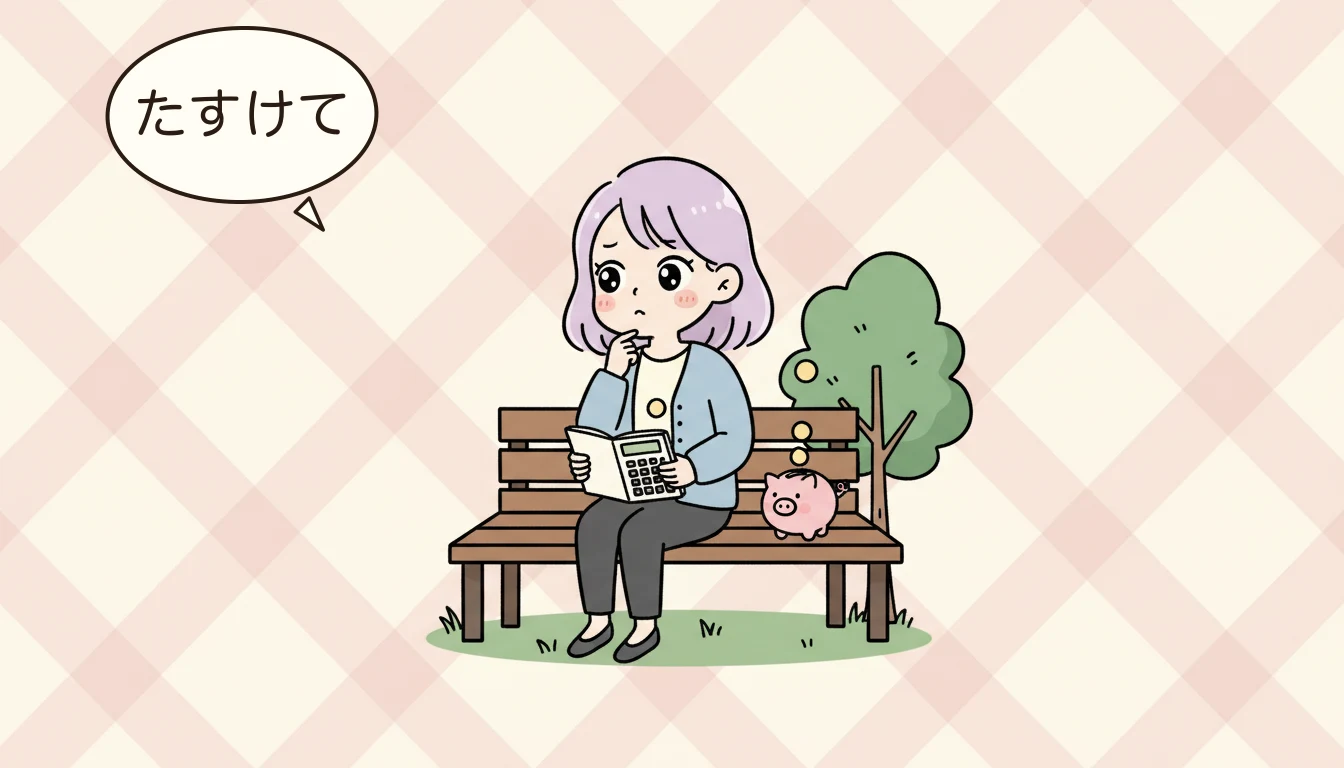 初期費用の目安の内容を表すコミックエッセイ風イラスト