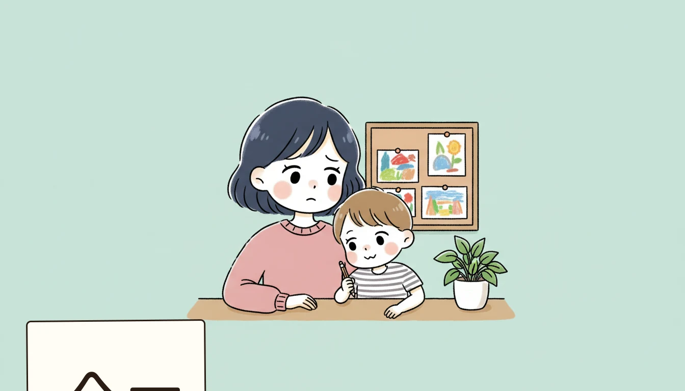 兄弟割引以外の多子世帯向け支援の内容を表すコミックエッセイ風イラスト