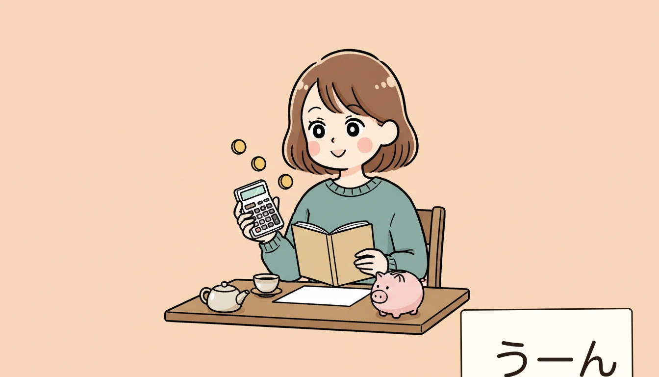 補助金・減免制度の申請手順の内容を表すコミックエッセイ風イラスト