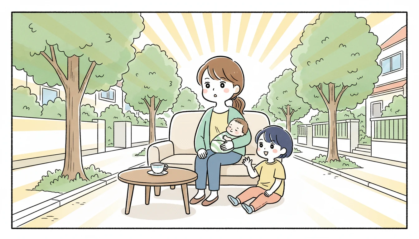 まとめ:宿題は学童と家庭の連携が成功のカギの内容を表すコミックエッセイ風イラスト