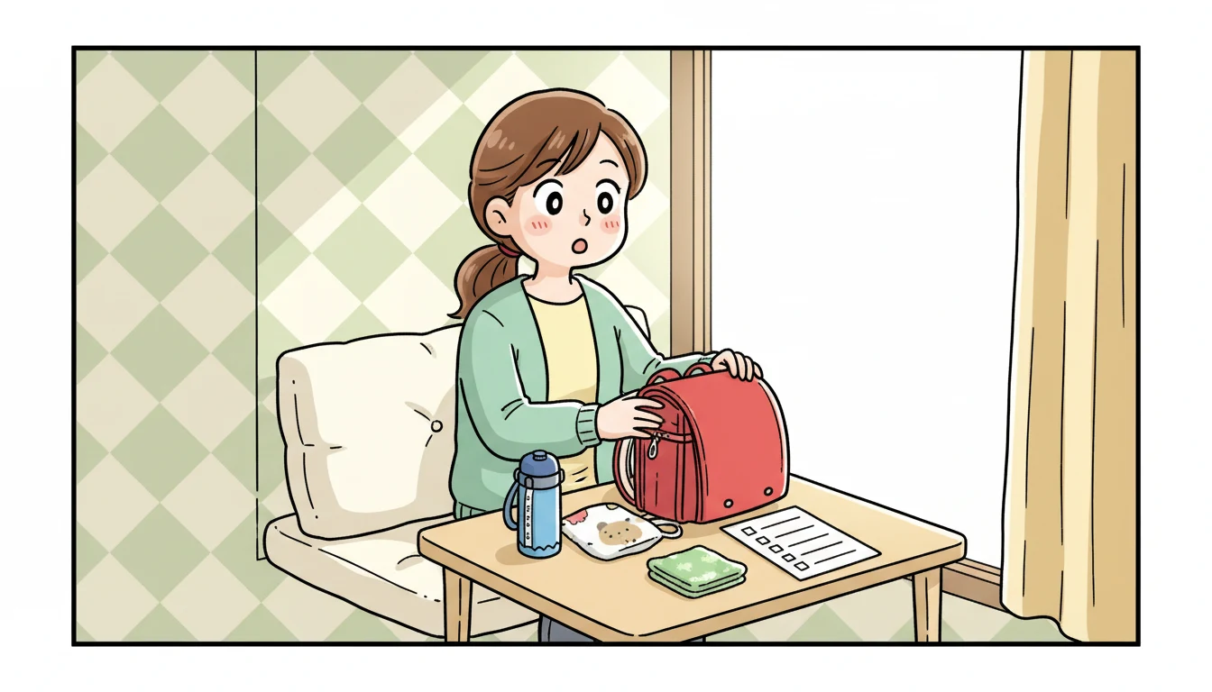 学年別で準備が変わるポイントは?の内容を表すコミックエッセイ風イラスト
