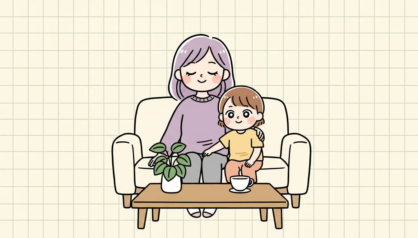 まとめの内容を表すコミックエッセイ風イラスト