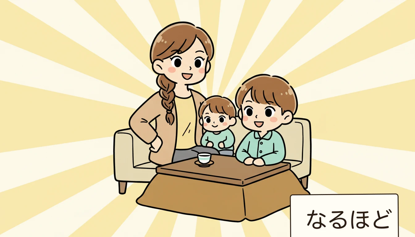 まとめの内容を表すコミックエッセイ風イラスト