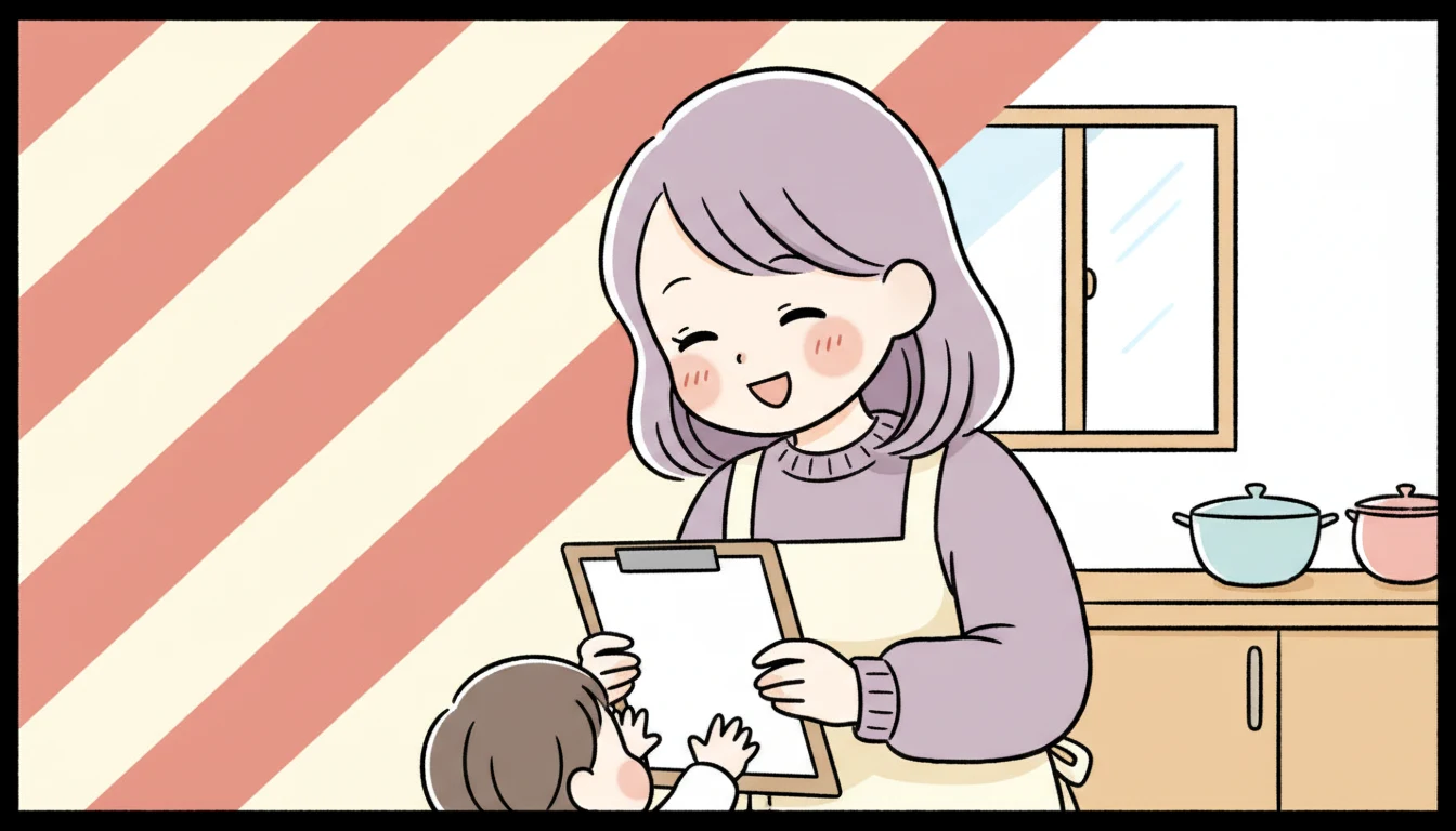 指導員への相談の仕方は？の内容を表すコミックエッセイ風イラスト