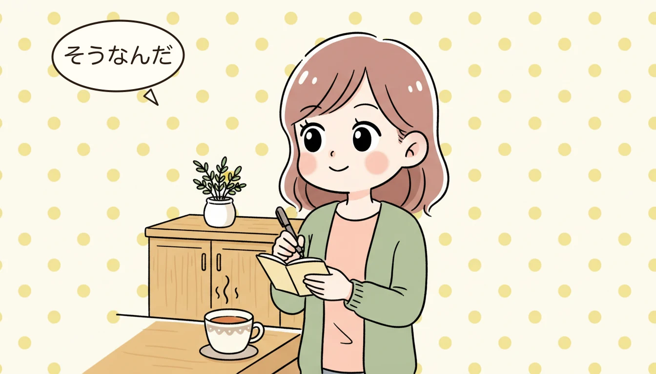 まとめ：子どもの声を聴き、柔軟に対応しようの内容を表すコミックエッセイ風イラスト