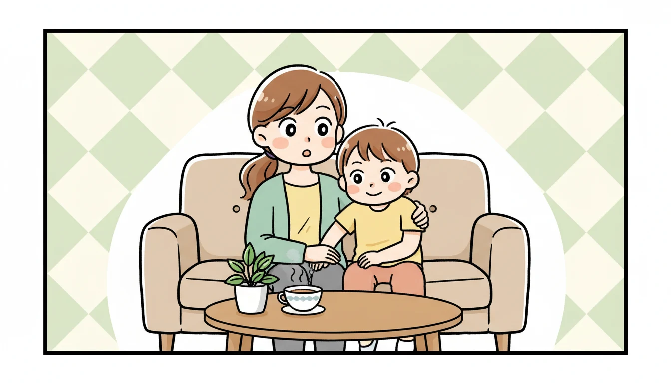 まとめの内容を表すコミックエッセイ風イラスト