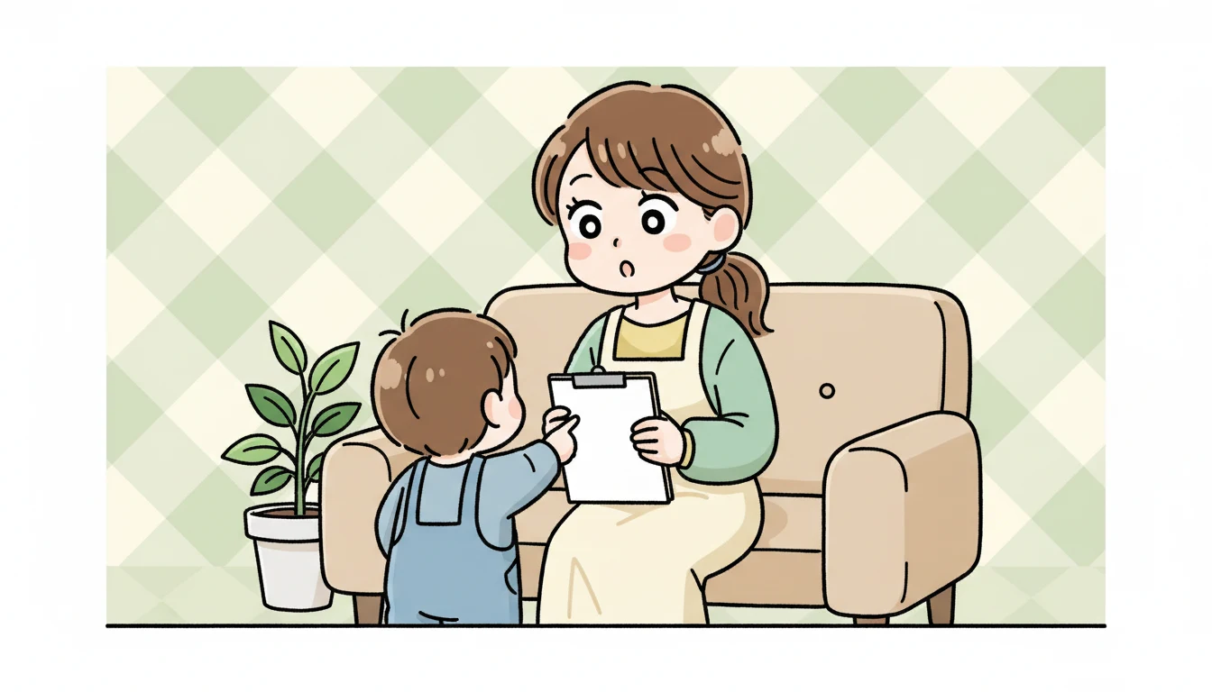 【類型2】指導員に関するトラブル対処法の内容を表すコミックエッセイ風イラスト