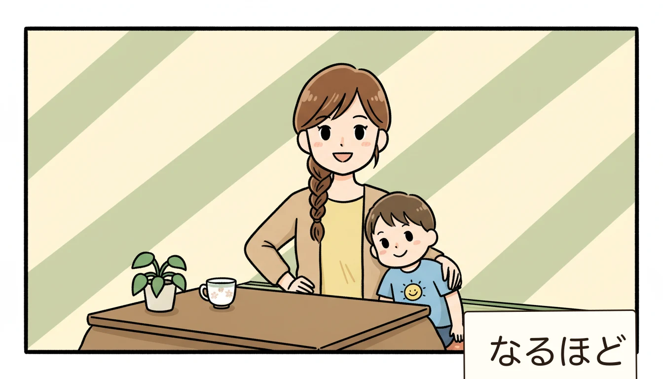 よくある質問の内容を表すコミックエッセイ風イラスト