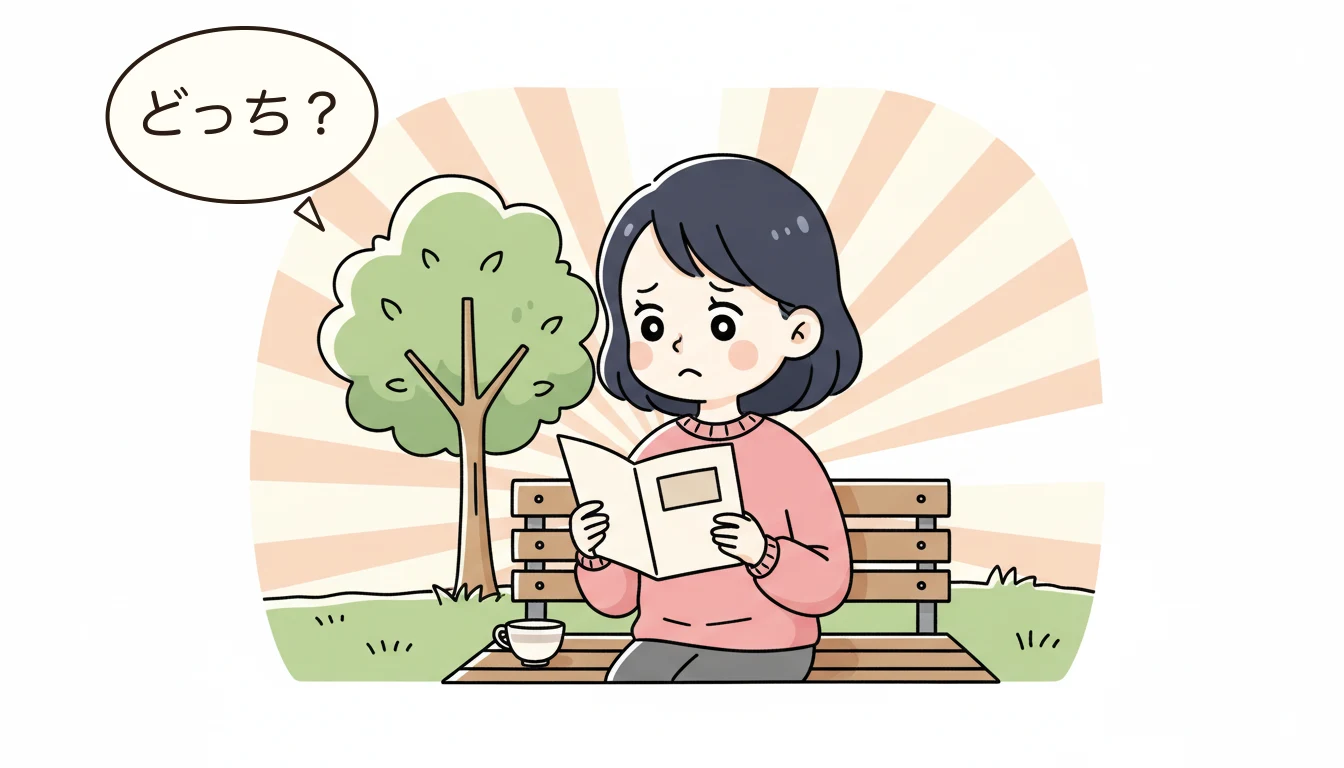 タイプ別おすすめの組み合わせパターンの内容を表すコミックエッセイ風イラスト