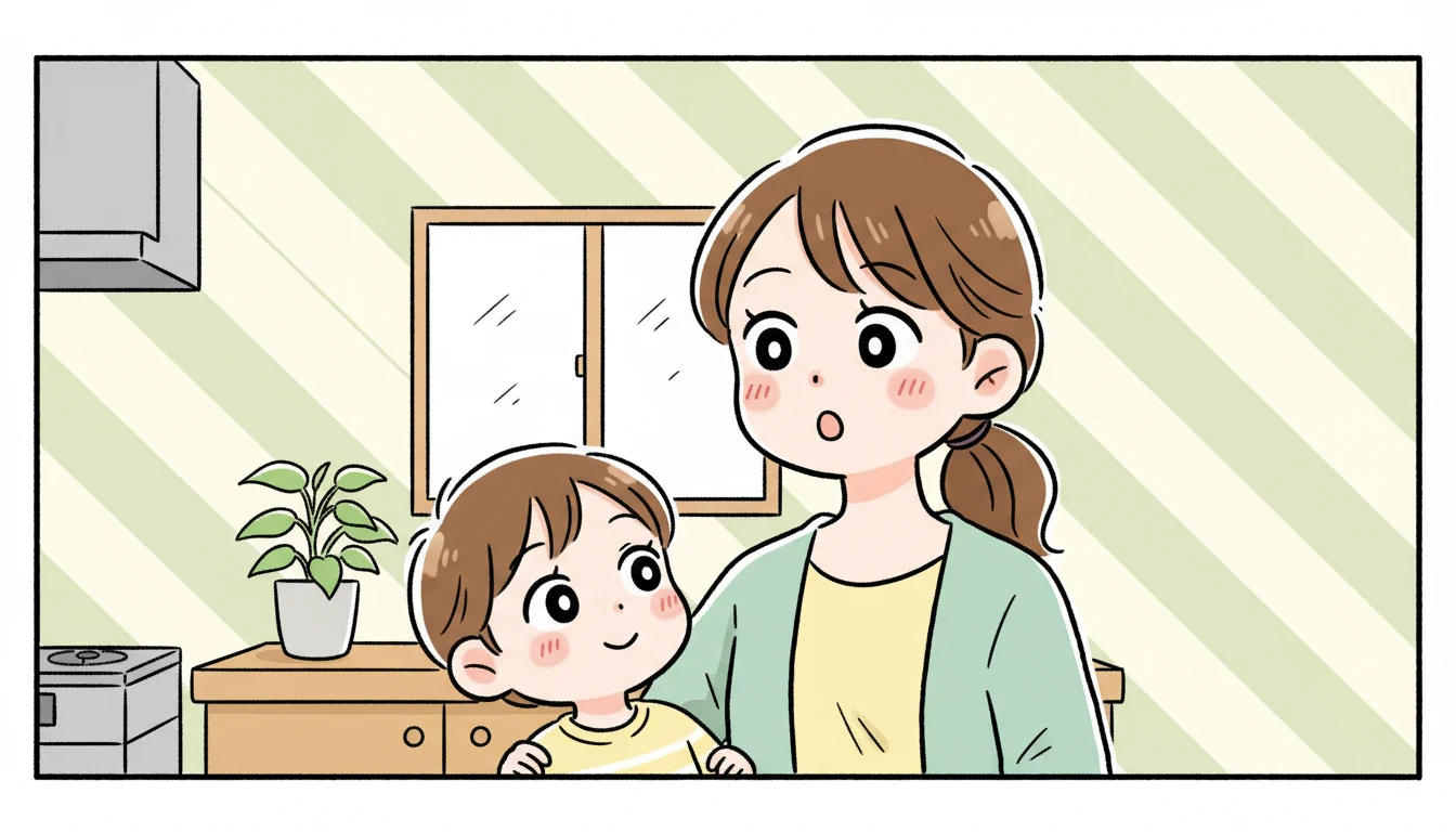 学童保育の特徴を詳しくの内容を表すコミックエッセイ風イラスト