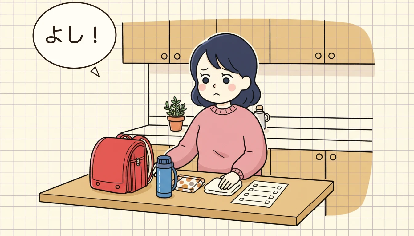 チェックリスト15項目の内容を表すコミックエッセイ風イラスト