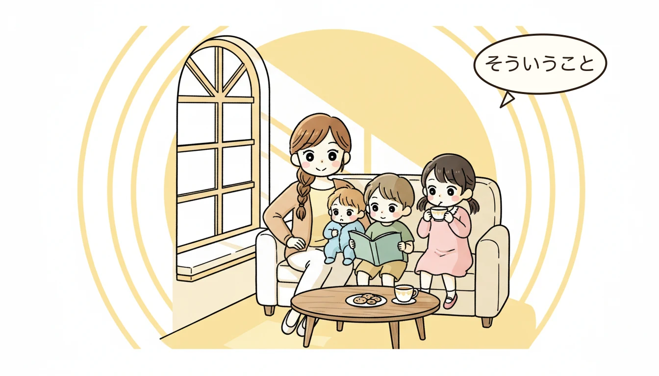 まとめの内容を表すコミックエッセイ風イラスト