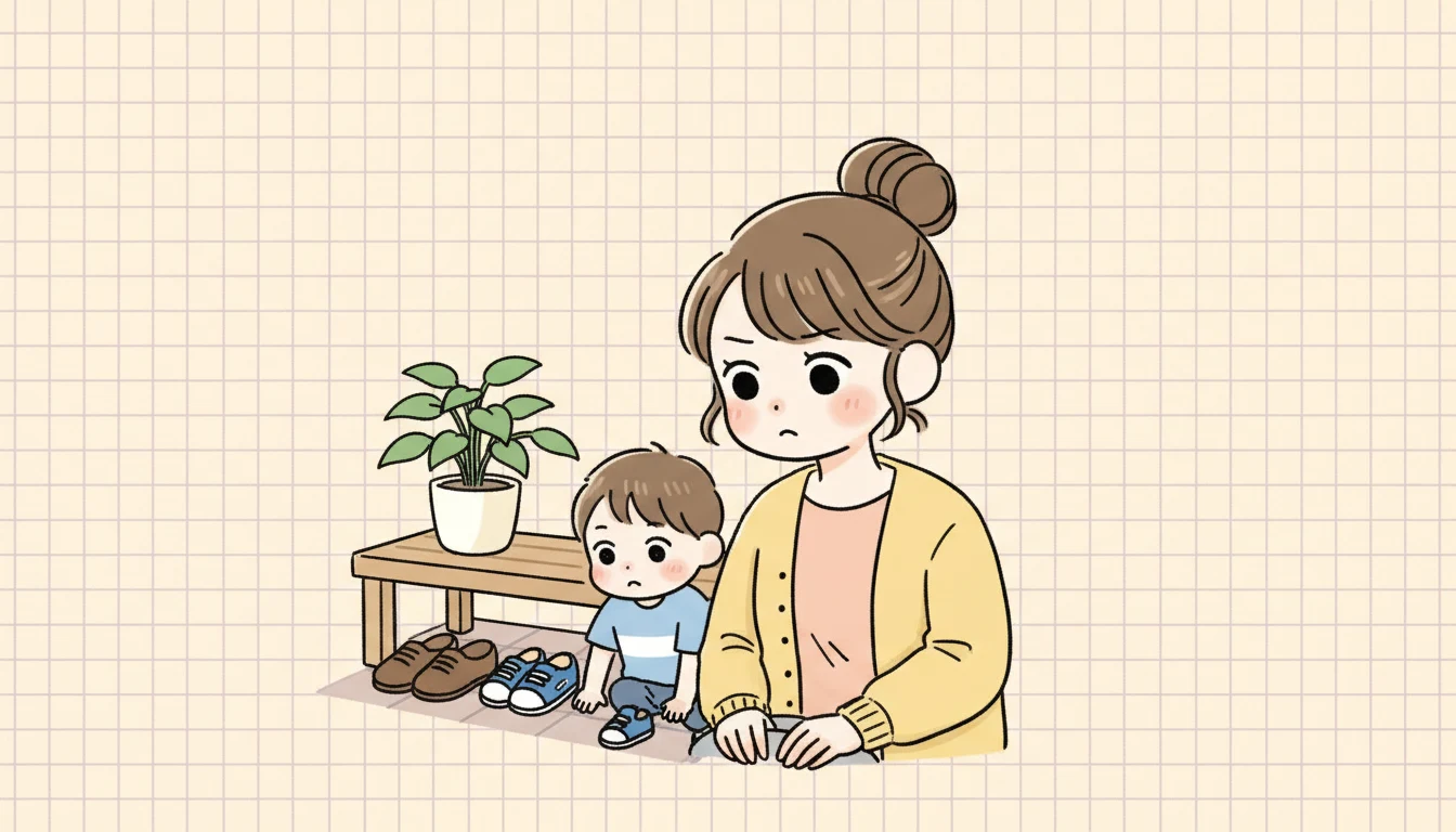 学童保育における発達障害児の受け入れ体制の内容を表すコミックエッセイ風イラスト