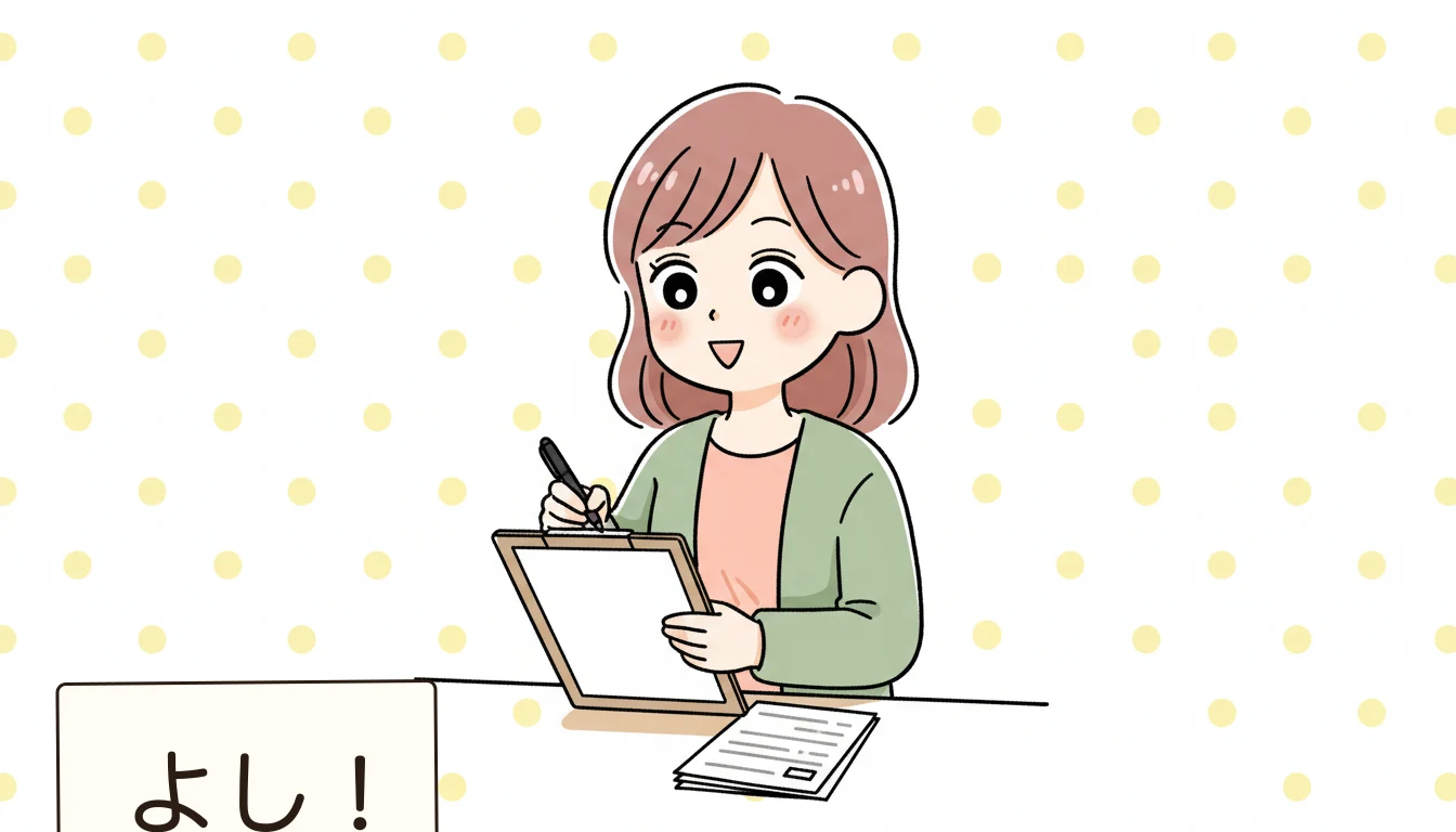 入所後に困ったときの対処法の内容を表すコミックエッセイ風イラスト