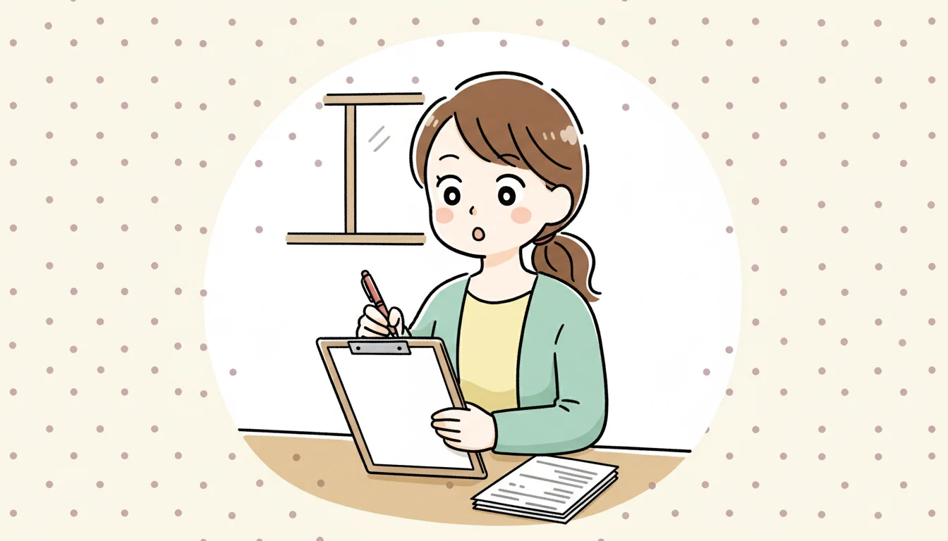 加配制度の申請プロセスの内容を表すコミックエッセイ風イラスト