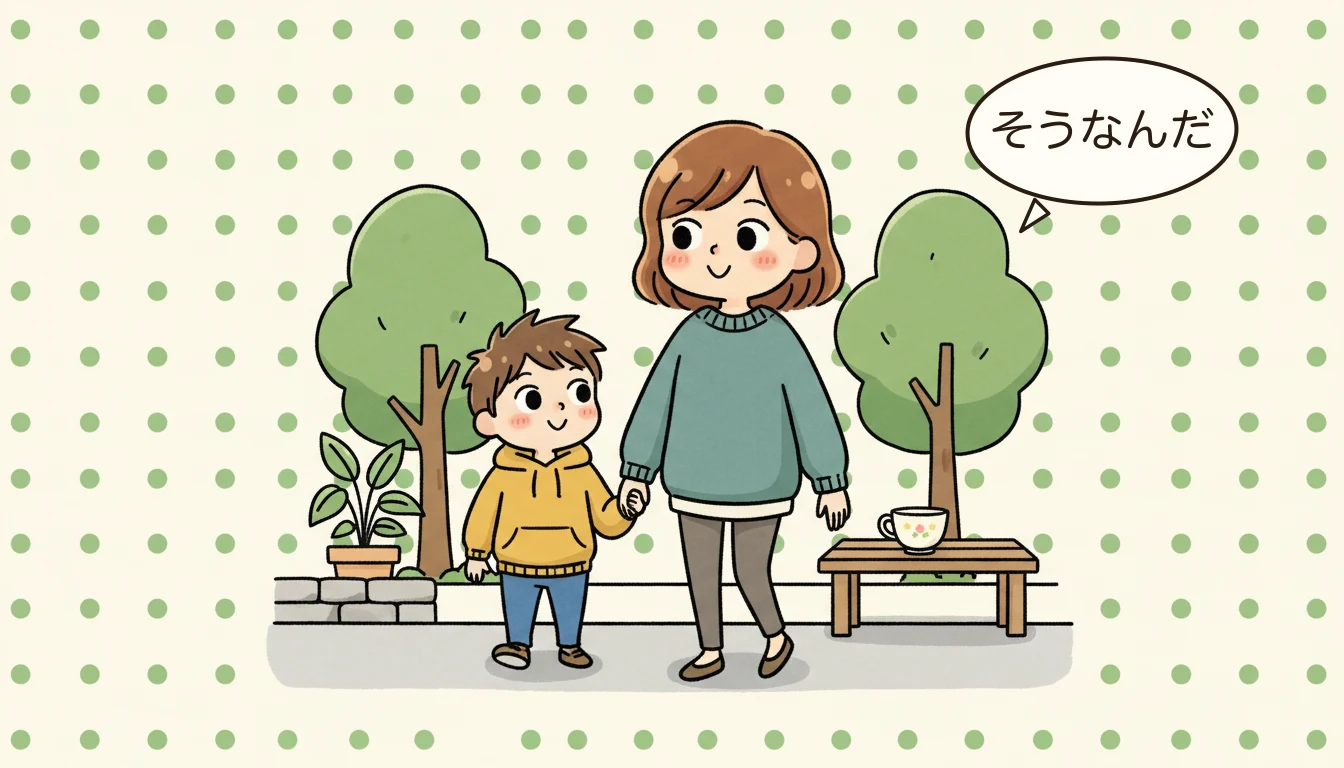 合理的配慮の実例の内容を表すコミックエッセイ風イラスト