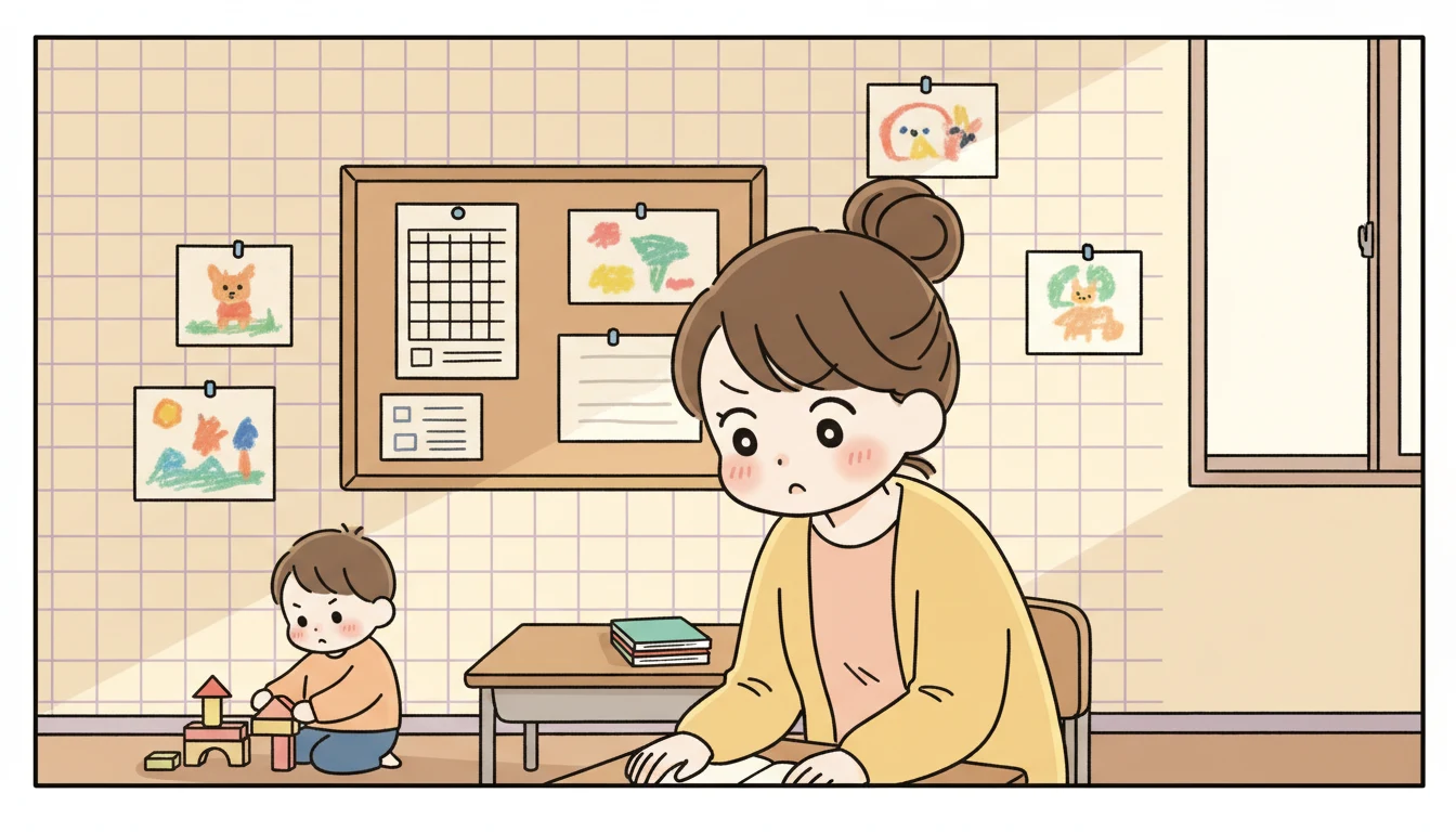 自治体別の延長実施状況の内容を表すコミックエッセイ風イラスト