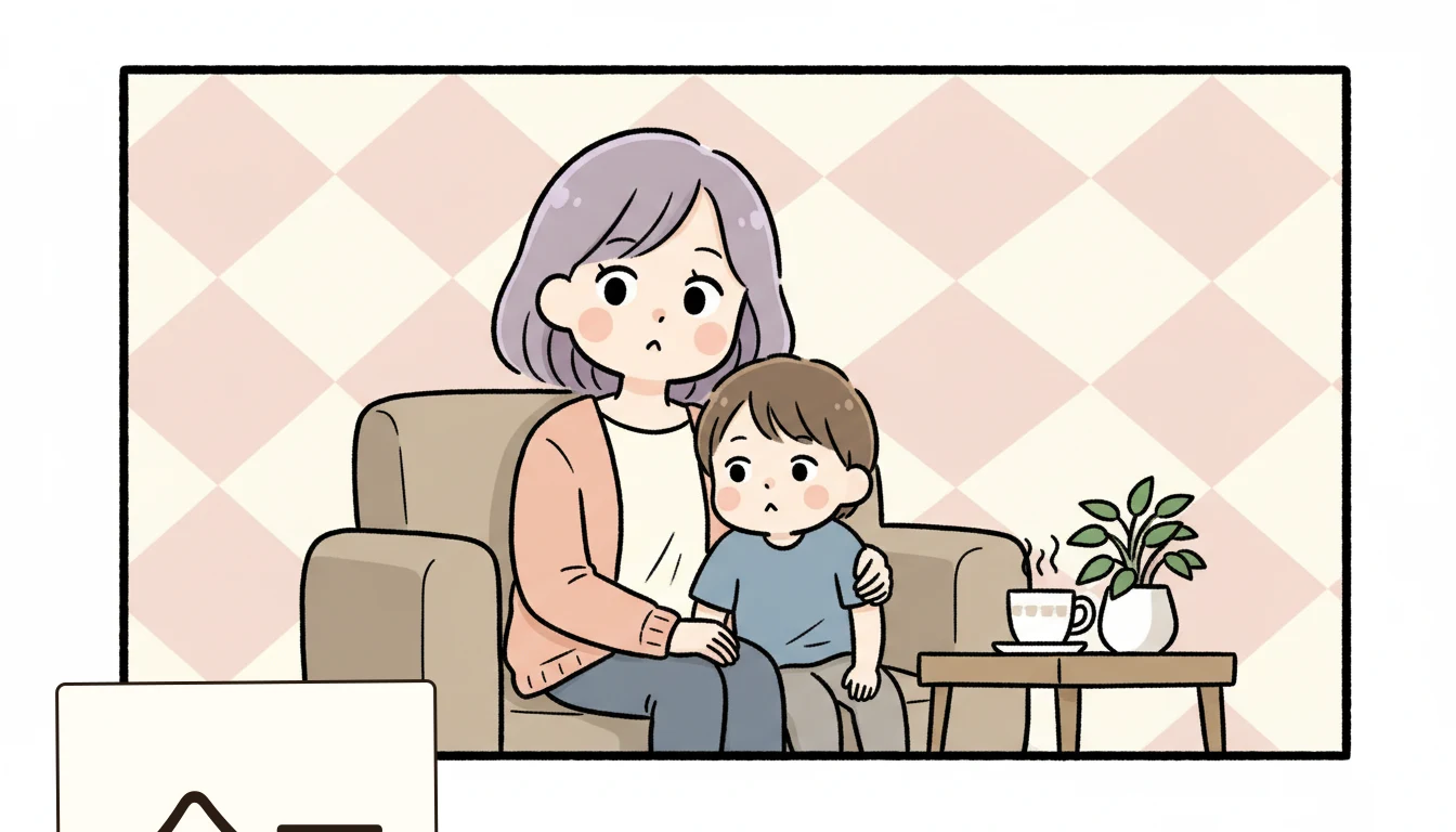 なぜ小4の壁が生まれるのかの内容を表すコミックエッセイ風イラスト