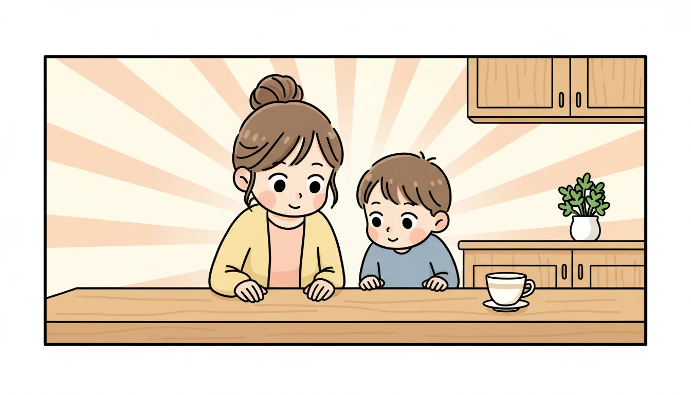 小4以降の1週間モデルの内容を表すコミックエッセイ風イラスト