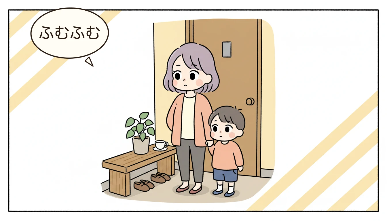 一次選考で落ちる理由の内容を表すコミックエッセイ風イラスト