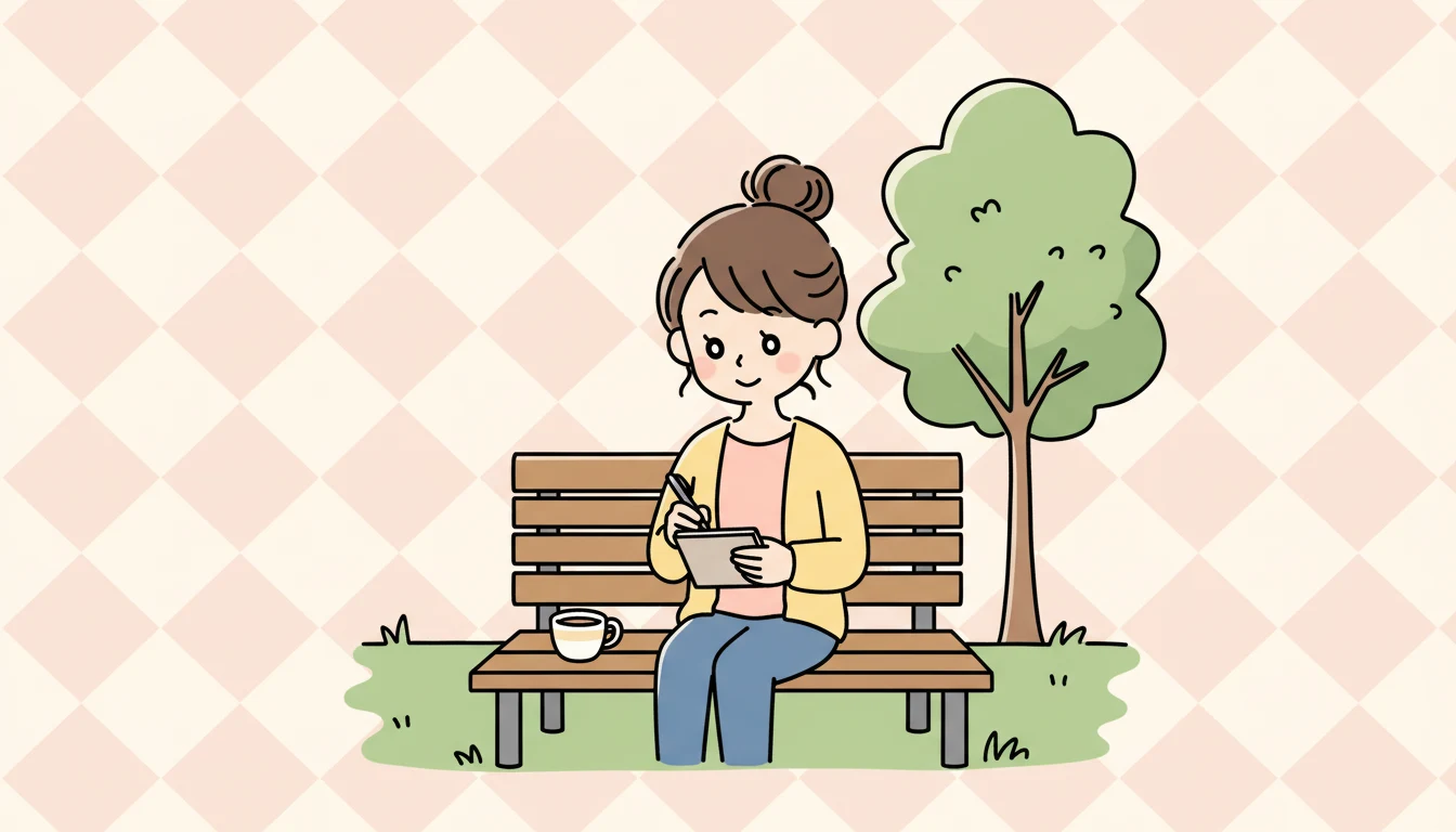 落選を「学び」に変えた会員の声の内容を表すコミックエッセイ風イラスト