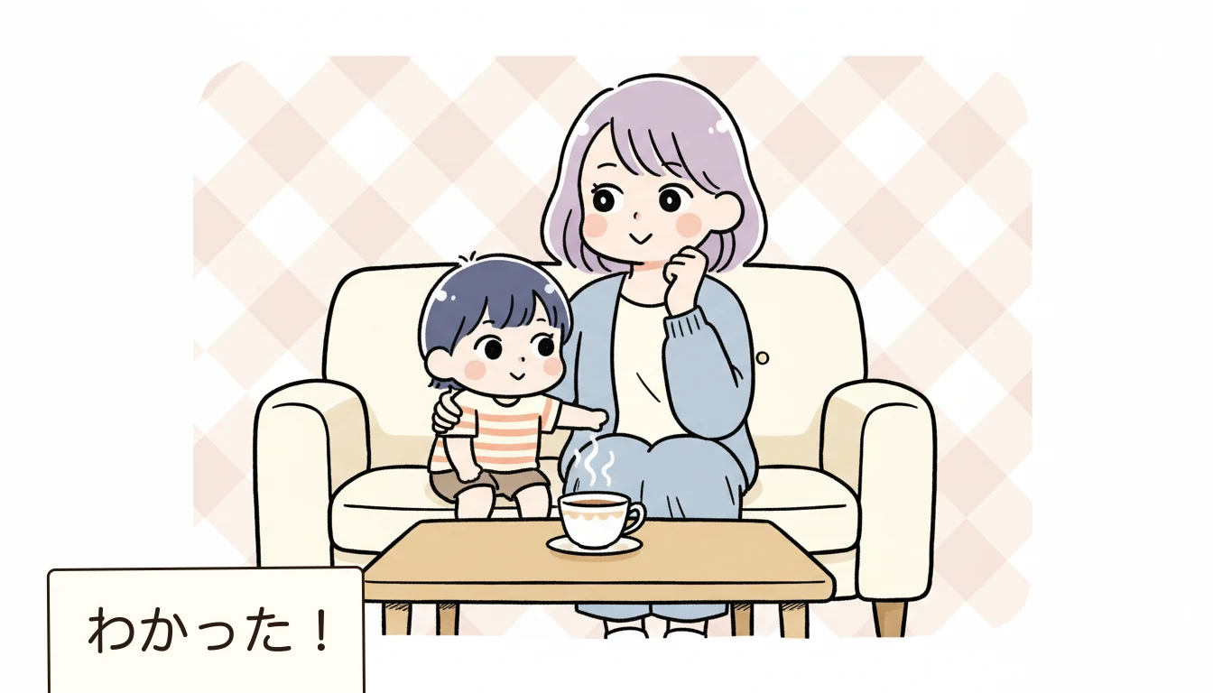 まとめ：対象年齢は「法律」より「自治体運用」を見るの内容を表すコミックエッセイ風イラスト