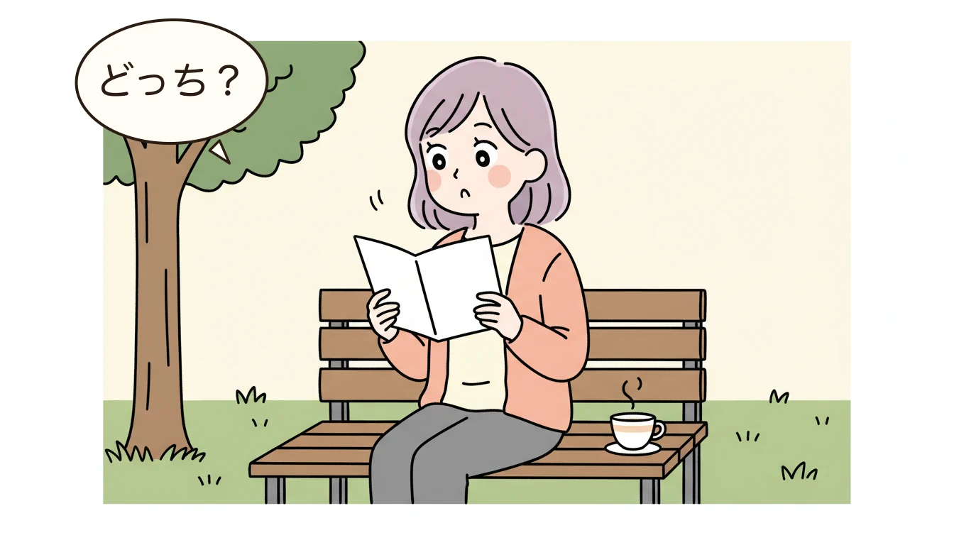 視点2：法律の違いの内容を表すコミックエッセイ風イラスト