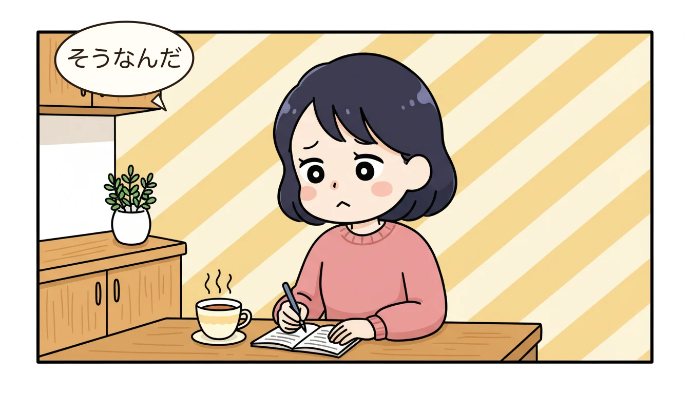 会員の声：呼称の混乱を乗り越えるコツの内容を表すコミックエッセイ風イラスト