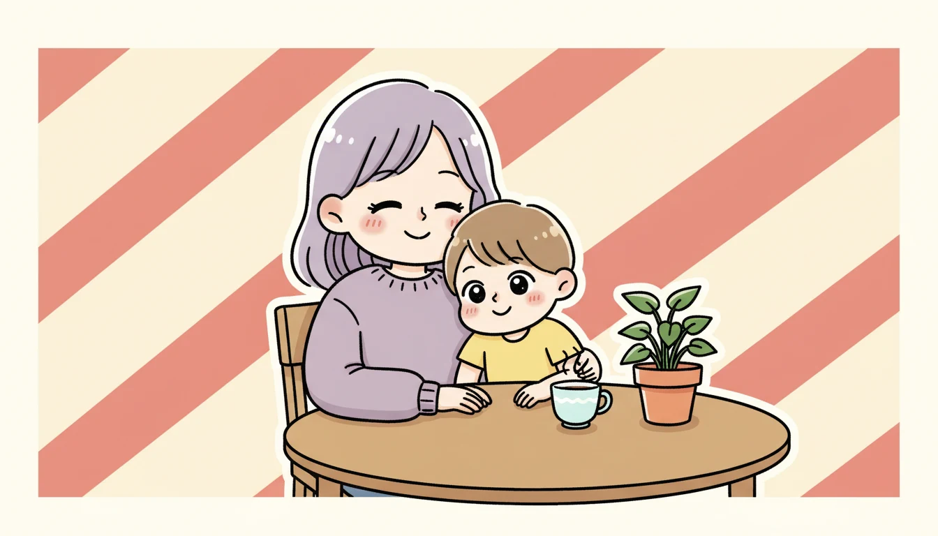 支援員の仕事内容の内容を表すコミックエッセイ風イラスト