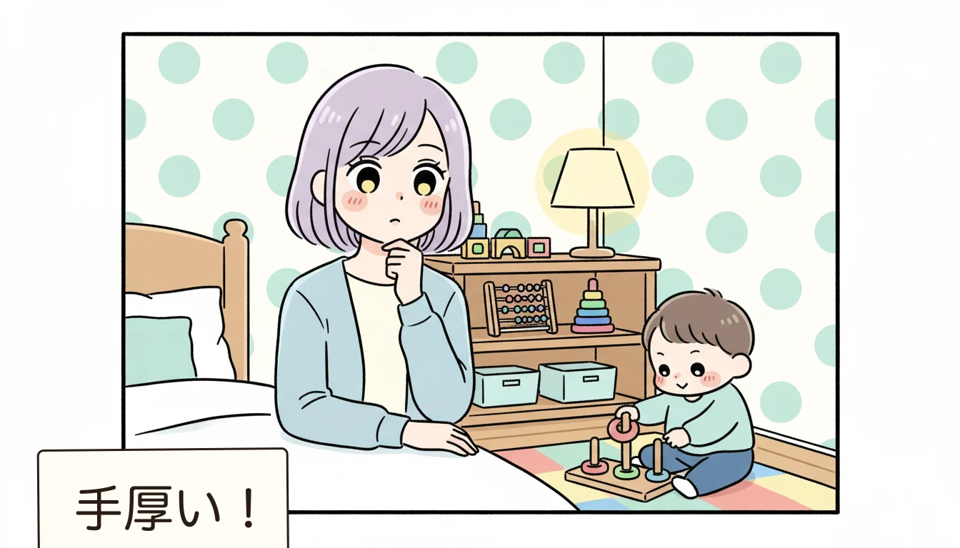 民間学童の指導員は放課後児童支援員？の内容を表すコミックエッセイ風イラスト